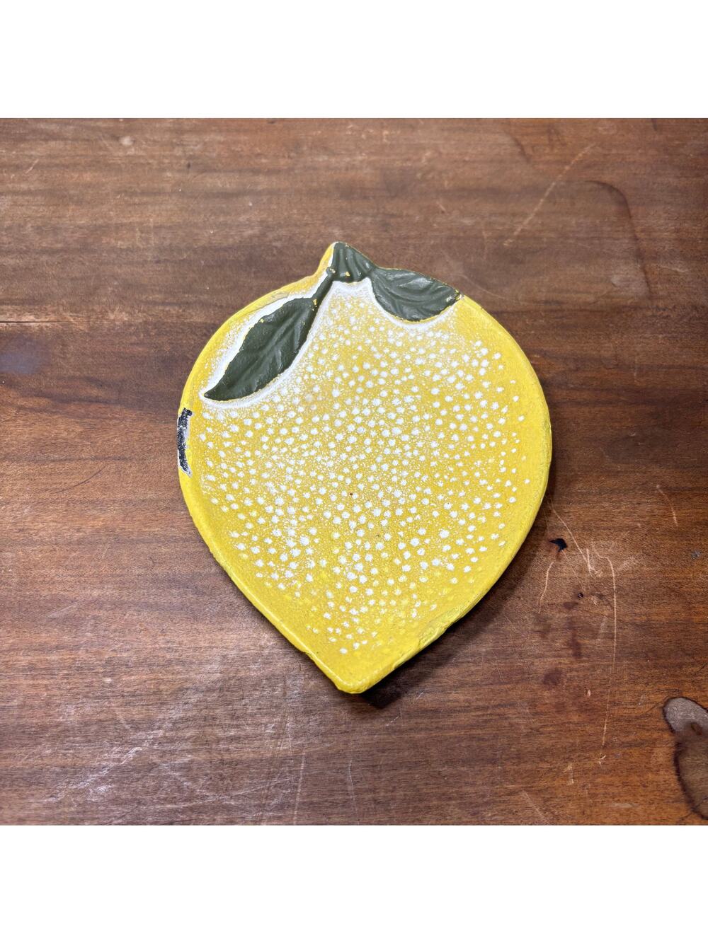 Lemon Cast Iron Spoon Rest or Wall Decor